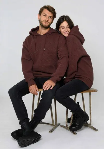 THOKKTHOKK ThokkThokk Unisex Hoodie TT1044 Structured unifarben aus Bio-Baumwolle