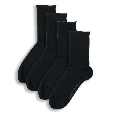 Living Crafts LIVING CRAFTS - Damen Socken, 2er-Pack - Schwarz