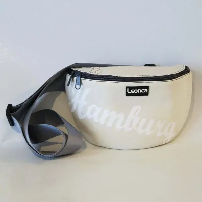 Leonca Leonca Upcycling Hip Bag aus Segel mit Hamburg-Druck in 3 Größen