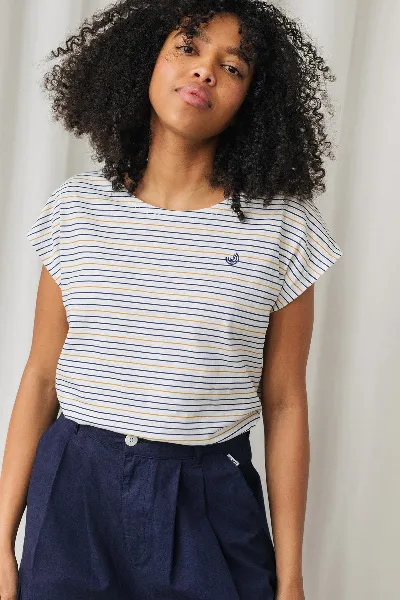 TWOTHIRDS TWOTHIRDS Damen vegan T-Shirt Evia Thin Stripes
