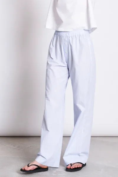 JAN N JUNE JAN 'N JUNE Damen vegan Hose Soby Blau WeiÃŸ Gestreift