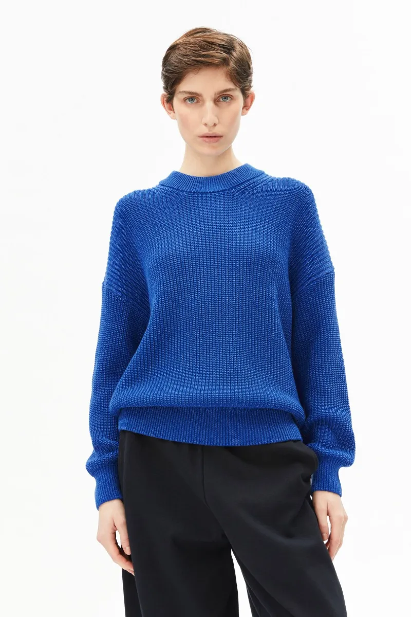 ARMEDANGELS Strickpullover Vanis&eacute; Blau
