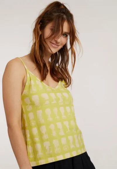 THOKKTHOKK ThokkThokk Damen Slip Top TT77 mit Print aus TENCEL Lyocell und Bio-Baumwolle