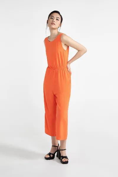 Lovjoi LOVJOI Damen vegan Jumpsuit Staine Tangerine