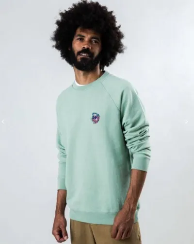 Brava Fabrics Brava Fabrics Asis Percales Tigris Sweatshirt Green