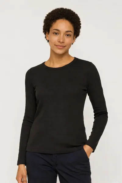 KnowledgeCotton Apparel Longsleeve Rib