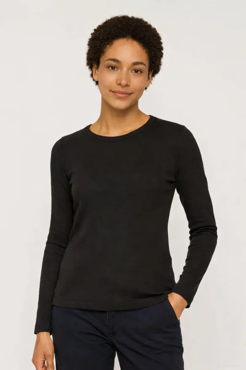 KnowledgeCotton Apparel Longsleeve Rib