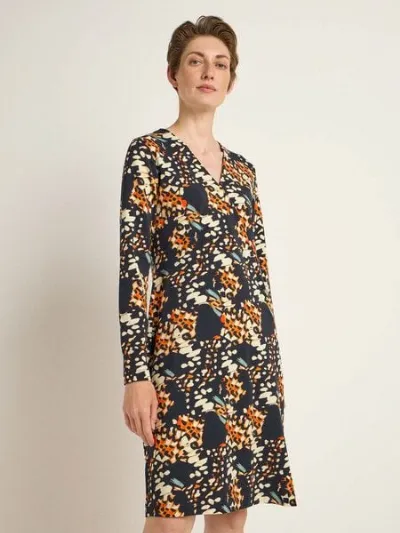LANIUS LANIUS Kleid in Wickeloptik aus Bio-Baumwolle und Tencel