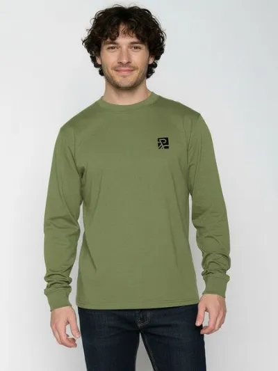 GreenBomb GREENBOMB Bike Square Crisp - Sportliches Longsleeve / hochwertiger Print / GOTS / Fair & Vegan