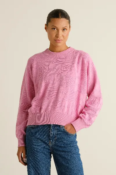 dedicated Strickpullover Husie Pepita Cats Pink