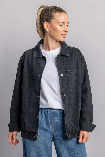 DIRTS DIRTS Herren vegan Denim Jacket Faded Black