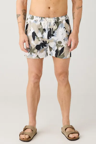 KnowledgeCotton Apparel KnowledgeCotton Apparel Herren vegan Badeshorts Mid Thigh Grün