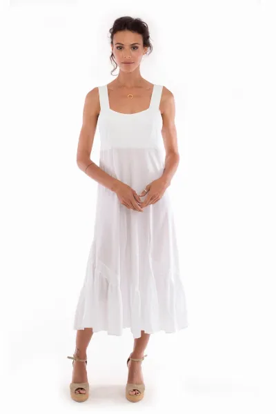 RAVENS VIEW IBIZA RAVENS VIEW IBIZA Damen vegan Kleid Coco White