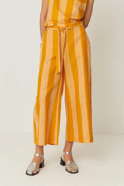 SKFK SKFK Damen vegan Hose Dona Orange/Gelb