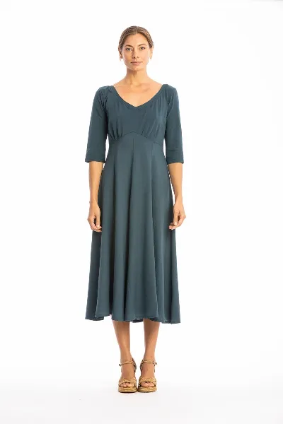 RAVENS VIEW IBIZA RAVENS VIEW IBIZA Damen vegan Kleid Lima Ls Ocean Blue