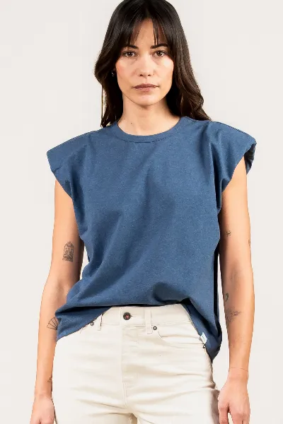 Kuyichi Kuyichi Damen vegan T-Shirt Lily Vintage Grau