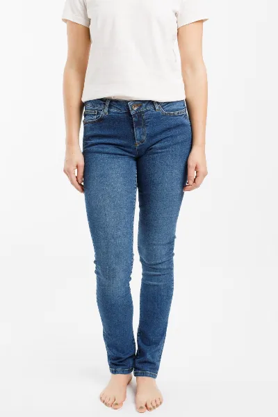 TORLAND TORLAND Damen vegan Slim Jeans Regular Teresa Mid Indigo