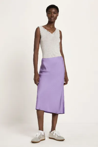 Lanius Rock Midi Tencel Lila