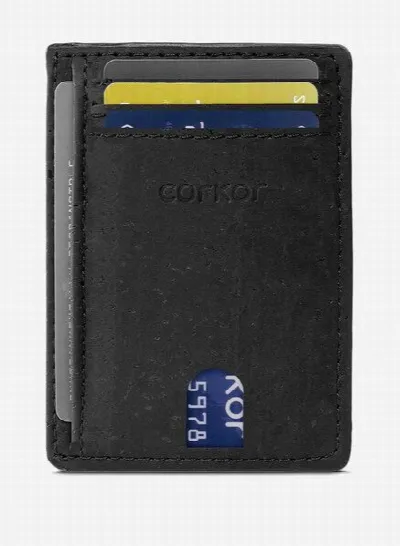 corkor corkor Schmales Portemonnaie - Kartenhalter aus Kork - CK122