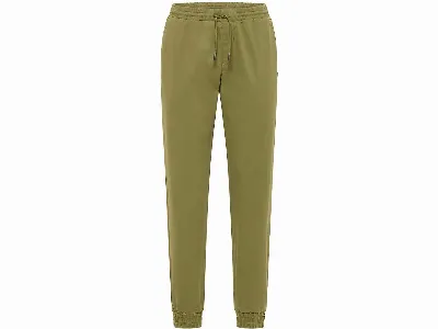 tranquillo tranquillo Bio-Damen-Twill-Jogginghose mit Tunnelzug, pesto,