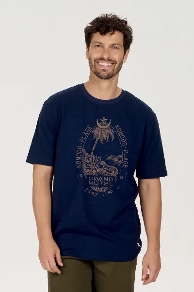 KOMODO KOMODO Herren vegan T-Shirt Grand Hotel Navy