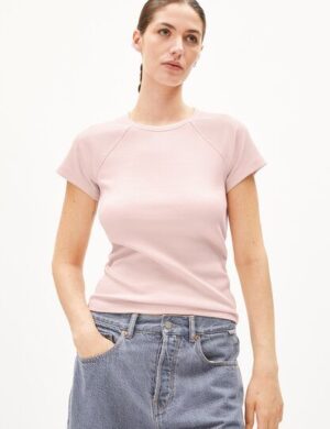 ARMEDANGELS HANJAA Damen Ripp-T-Shirt aus Bio-Baumwoll Mix
