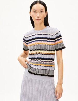 ARMEDANGELS MAAYA STRIPES Damen Strickshirt aus Bio-Baumwolle