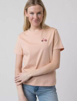 Bavarian Caps Damen T-Shirt aus Bio-Baumwolle Roller – Pfirsich