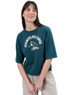 Brava Fabrics T-Shirt Peanuts Records Green