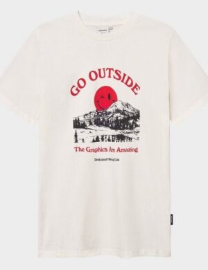 DEDICATED T-Shirt Stockholm – Go Outside – aus Bio-Baumwolle