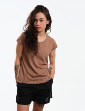 FUXBAU Frauen Streifen Longsleeve – weiss schwarz