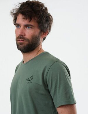 GARY MASH T-Shirt Chilly Chili Miniprint aus Bio-Baumwolle