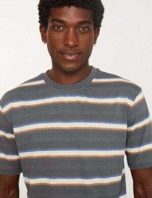 Herren Streifen T-Shirt aus Bio-Baumwolle – EPAZOTE STRIPES – recolution