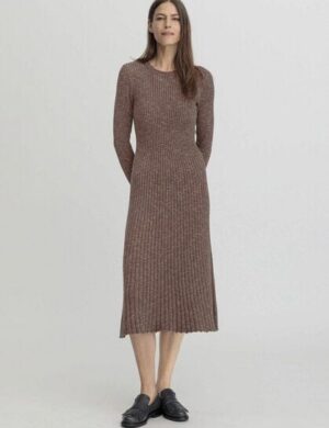 hessnatur Strickkleid Midi Slim aus reiner Bio-Baumwolle