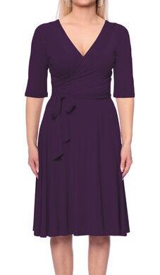 Ingoria ANNABELL elegantes Kleid mit Wickel Bändern