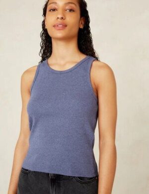 Kings Of Indigo Mom Jeans aus Bio-Baumwolle – Caroline Cropped Sanibel Light Blue