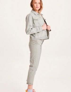 KnowledgeCotton Apparel Kleid mit Bindegurt aus Bio-Leinen