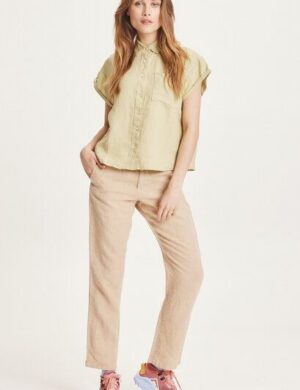 KnowledgeCotton Apparel Leinenhose – SENNA loose pants – aus Bio Leinen