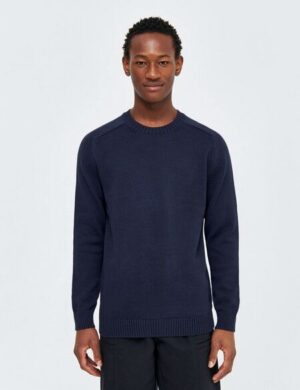 KnowledgeCotton Apparel Strickpullover CREW NECK aus Bio-Baumwolle