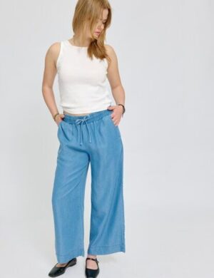 Mazine Wide Leg Tencel Pants
