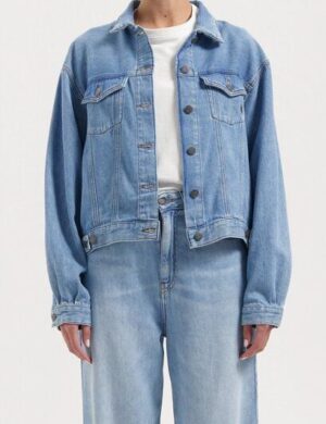 MUD Jeans Damen Jeans Fran Jacket – Stone Vintage