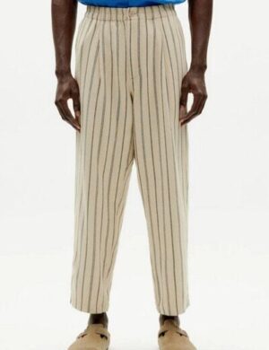 thinking mu Fog Canvas Stripes Luc Pants
