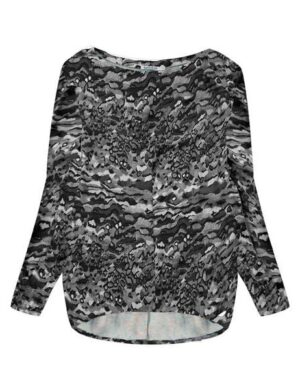 WiDDA berlin Gemustertes Oversize Longsleeve SLABBY aus ECOVERO