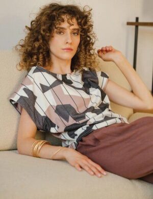 WiDDA berlin Pullunder Shirt CUBI mit grafischem Muster