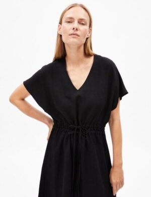 ARMEDANGELS MAAERHA MOSAIC LINO Damen Webkleid aus Leinen-Mix