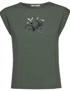 GREENBOMB Print T-Shirt Animal Bird Branch