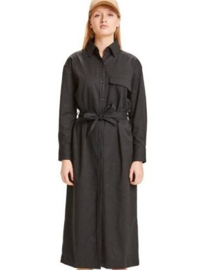 KnowledgeCotton Apparel A-Linien Kleid- Seabreeze Print- aus Tencel