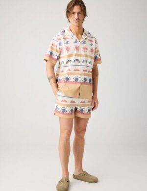 KnowledgeCotton Apparel Mittellange Seersucker-Badeshorts aus Bio-Baumwolle KnowledgeCotton Apparel Mittellange Seersucker-Badeshorts aus Bio-Baumwolle