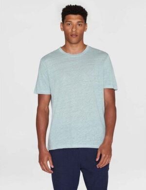 KnowledgeCotton Apparel Sweatshirt Crew neck trademark sweat – aus Bio-Baumwollmix