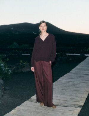 LANIUS Hose mit weitem Bein (GOTS)